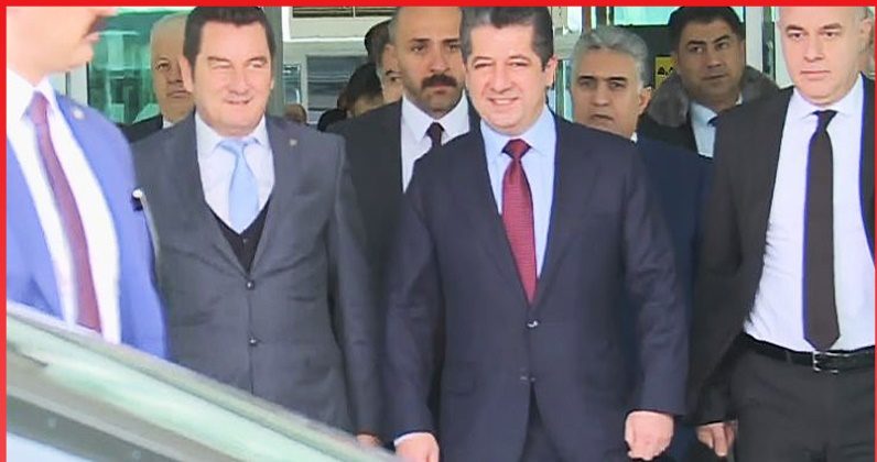 مسرور بارزانی وارد ترکیه شد