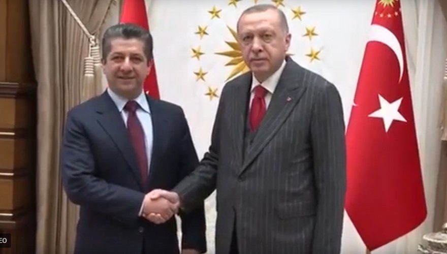 مسرور بارزانی با رئیس جمهور ترکیه در آنکارا دیدار کرد