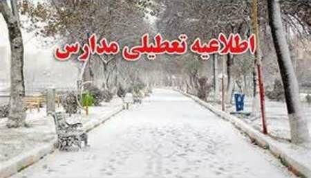 برف مدارس 14 شهر آذربایجان غربی را به تعطیلی کشاند