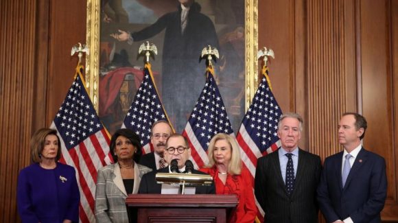 Democrats announce impeachment charges against Trump
