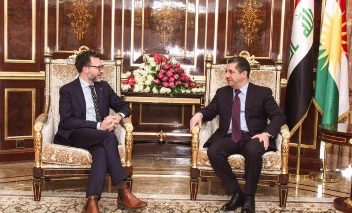 مەسروور بارزانی و باڵوێزی نوێی کەنەدا لە عێراق کۆ بوونەوە