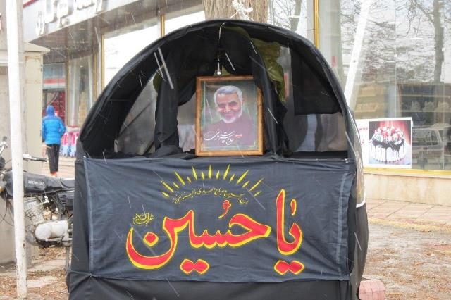 مراسم گرامیداشت سردار «قاسم سلیمانی» در قروه برگزار شد