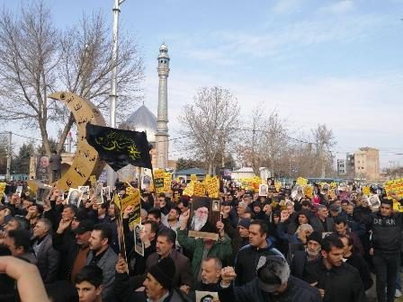 راهپیمایی انزجار از عاملان شهادت سردار سلیمانی در ارومیه/ نام‌گذاری خیابانی در ارومیه به نام شهید سلیمانی