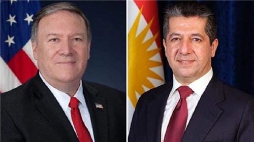 گفتگوی تلفنی مسرور بارزانی و مایک پمپئو در مورد تحولات منطقه