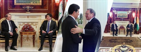 لە هەولێر نێچیرڤان بارزانی و مەسروور بارزانی بەجیا لەگەڵ میخائیل بۆگدانۆڤ کۆ بوونەوە