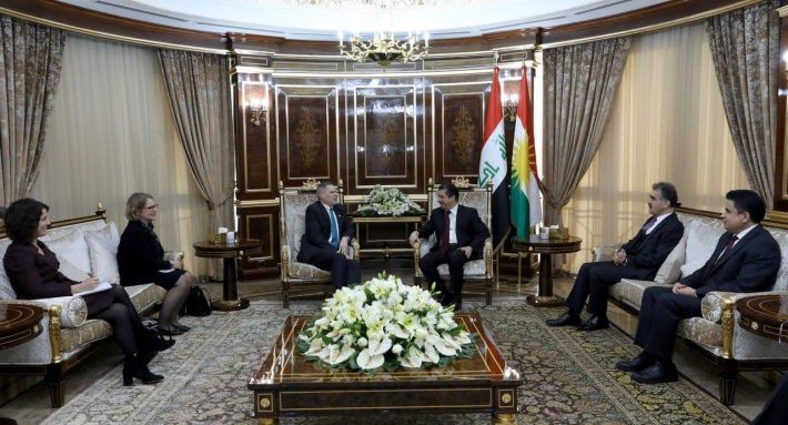 دیدار سفیر آمریکا در عراق با مسعود و مسرور بارزانی