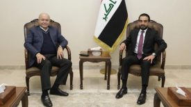 تاکید روسای جمهوری و مجلس عراق بر اهمیت تشکیل یک دولت قدرتمند