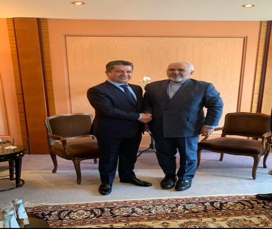 دیدار ظریف و نخست‌وزیر اقلیم کردستان