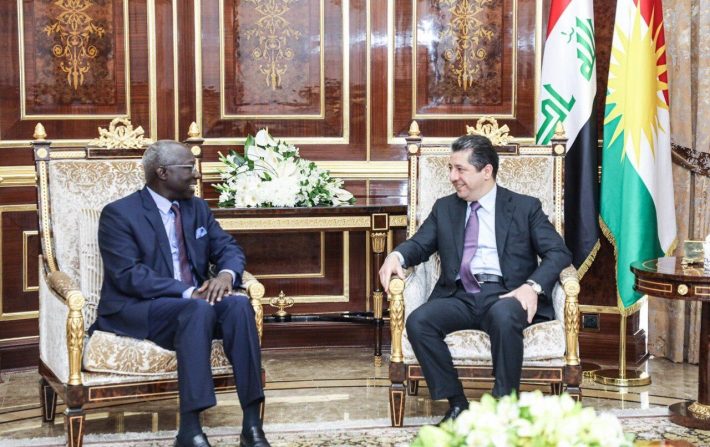 دیدار مسرور بارزانی و معاون دبیر کل سازمان ملل در امور نسل کشی