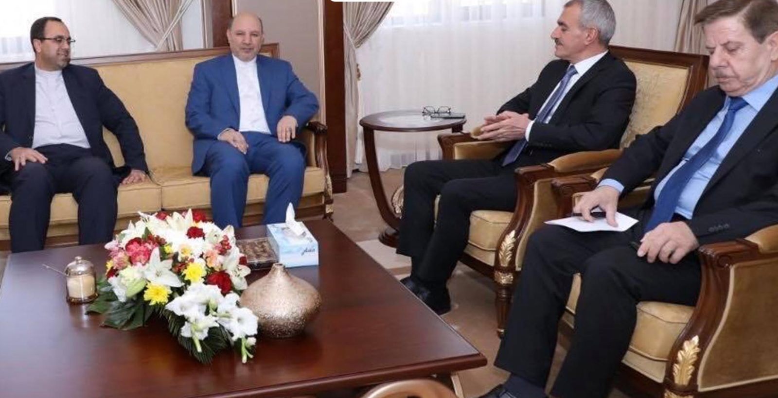 کونسوڵی گشتیی کۆماری ئیسلامیی ئێران و جێگری سەرۆکی هەرێمی کوردستان کۆ بوونەوە