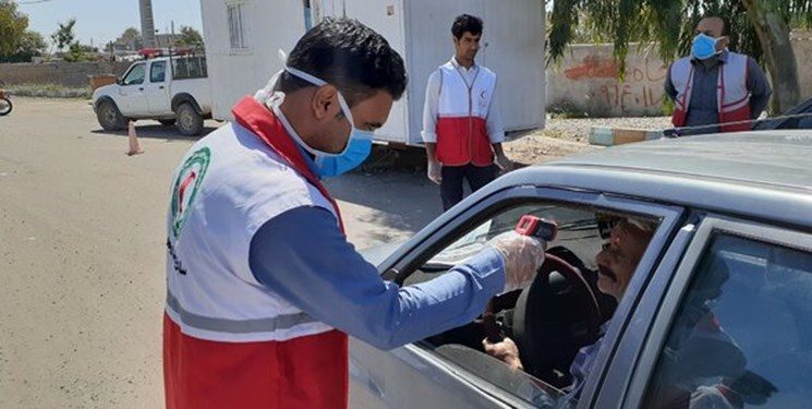 غربالگری کرونای 308 هزار مسافر توسط جمعیت هلال احمر کرمانشاه/ 58 نفر تب داشته‌اند
