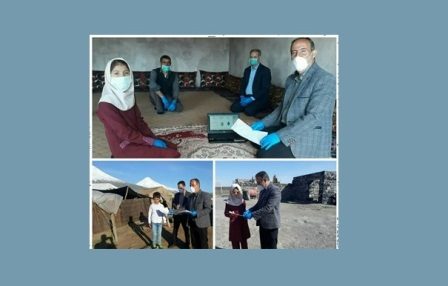 معلم عشایری آذربایجان غربی چادر به چادر به دانش آموزانش آموزش می دهد