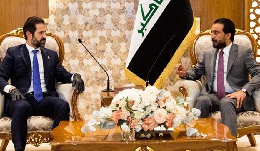 سەرۆکی پەرلەمانی عێراق و شاندی حکوومەتی هەرێم جەخت لە چارە کردنی کێشەکان لەسەر بنەمای یاسا دەکەنەوە