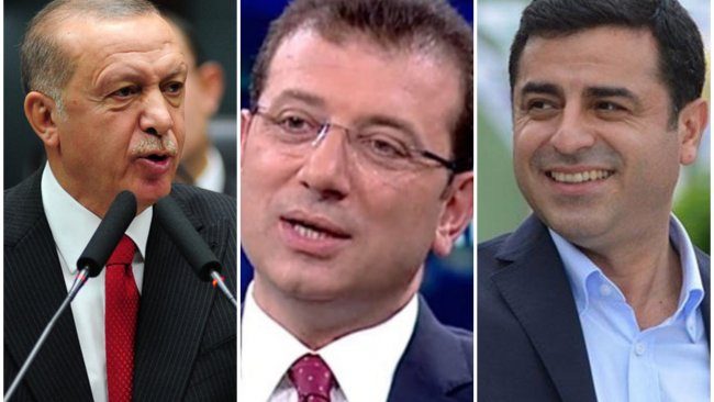 اکرم امام اوغلو و صلاح الدین دمیرتاش جدی ترین رقبای اردوغان