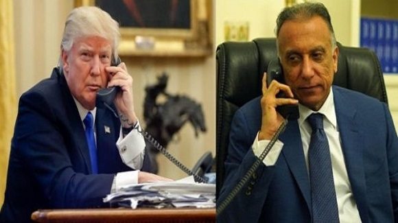 کازمی و ترەمپ جەخت لە مەیلی عێراق و ئەمریکا دەکەنەوە بۆ تۆکمەکردنی پەیوەندیی نێوانیان