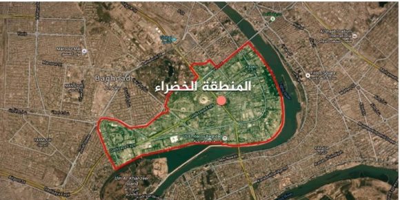 ناوچەی سەوزی بەغدا بە مووشەک کرایە ئامانج