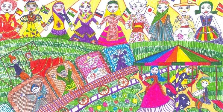 دیپلم افتخار مسابقه نقاشی رومانی به کودکان کرمانشاهی