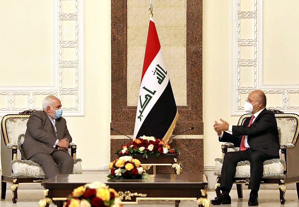 Javad Zarif, Barham Salih discuss bilateral ties, regional developments