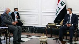 تاکید بر اهمیت گسترش روابط عراق و ایران در دیدار کاظمی با ظریف