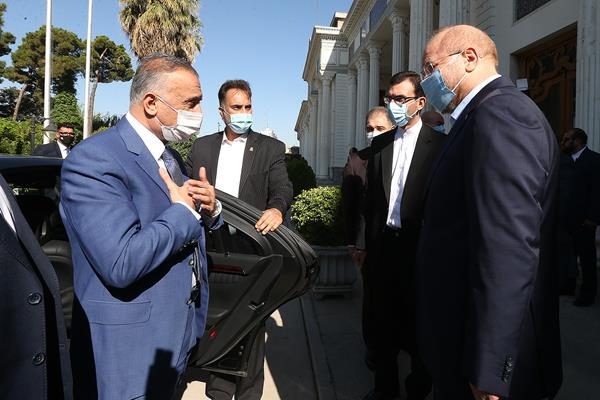 دیدار نخست وزیر عراق با رئیس مجلس ایران