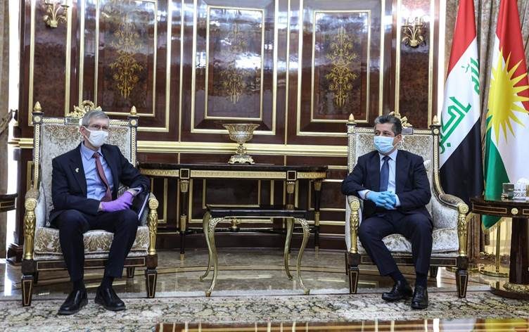 مسرور بارزانی با سرکنسول جدید آمریکا در اربیل دیدار کرد