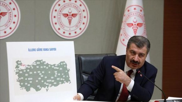 ئاماری تووشبوون بە کۆرۆنا لە تورکیا 240 هەزار کەسی تێپەڕاند