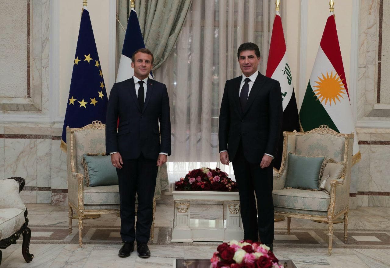 بارزانی در دیدار با ماکرون: از فرانسه بابت حمایت مداوم از اقلیم کردستان متشکریم