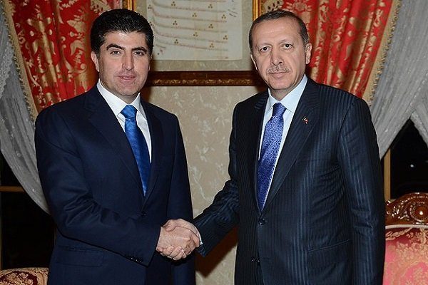 مذاکره نچیروان بارزانی با اردوغان درباره از سرگیری مذاکرات با پ.ک.ک