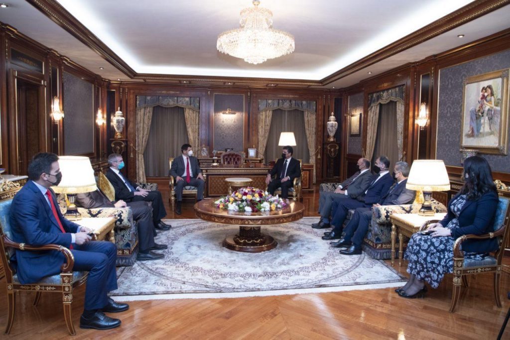 دیدار نچیروان بارزانی با معاون وزیر خارجه آمریکا