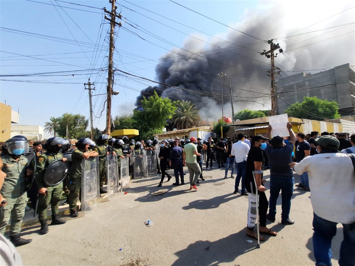 بیانیه حشد شعبی درباره تظاهرات در مقابل دفتر حزب دمکرات کردستان در بغداد