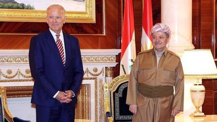 پیام تبریک مسعود بارزانی به جو بایدن