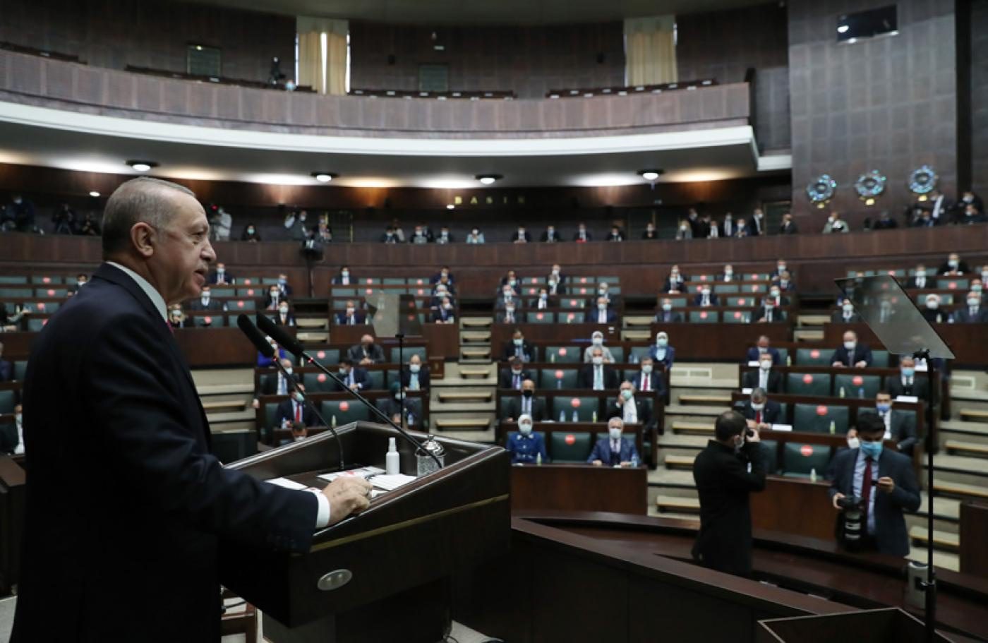 "Erdogan says there is no Kurdish question in Turkey, calls Demirtas a "terrorist;