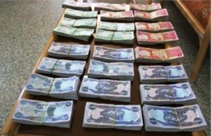 کشف 21 میلیون دینار عراقی قاچاق در قصرشیرین