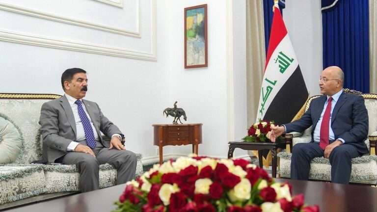 دیدار و گفتگوی برهم صالح با وزیر دفاع عراق درباره تأمین امنیت هیأت های دیپلماتیک