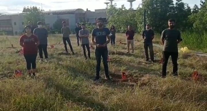 دانشجویان کرد به یاد جان باختگان کشتار سوروچ 33 اصله نهال کاشتند