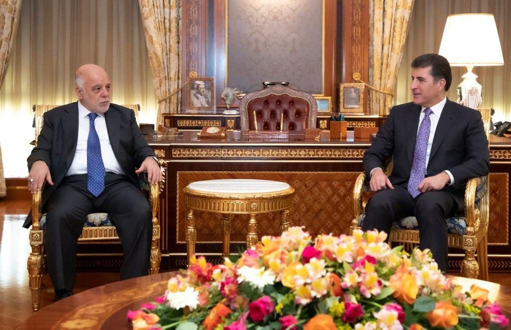 گفتگوی نچیروان بارزانی و حیدر عبادی درباره برگزاری انتخابات پارلمانی عراق