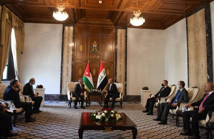 برهم صالح در دیدار پادشاه اردن: نقش عراق در ثبات منطقه، مهم و کلیدی است