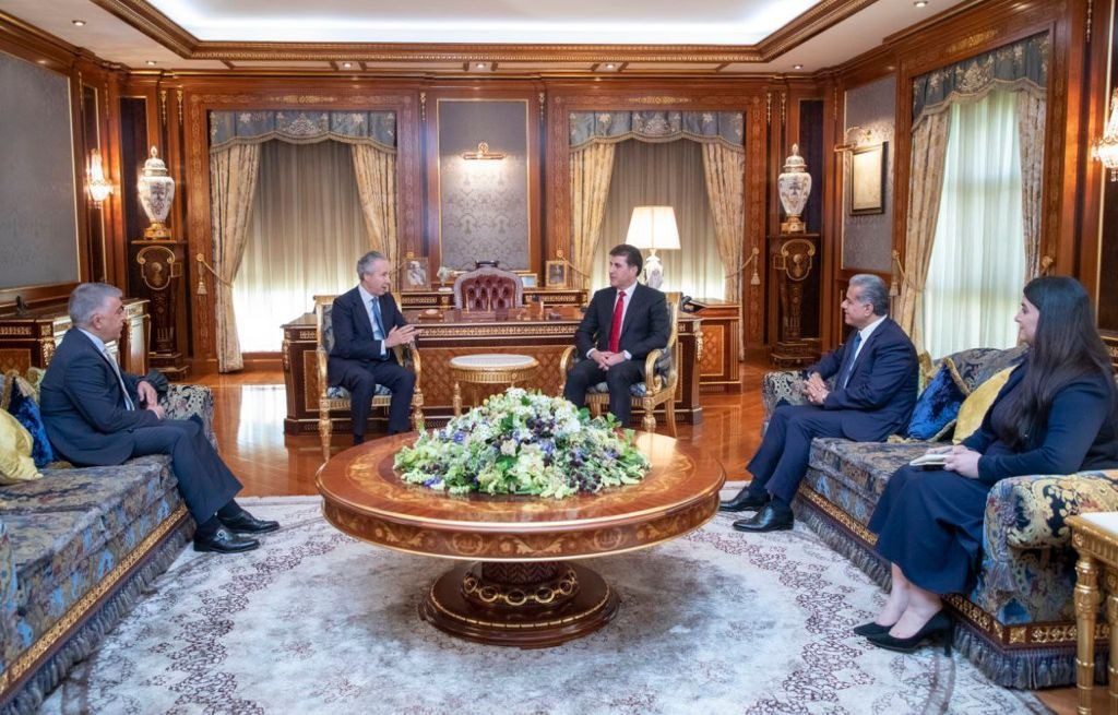 دیدار سفیر جدید اسپانیا در عراق با نچیروان بارزانی در اربیل