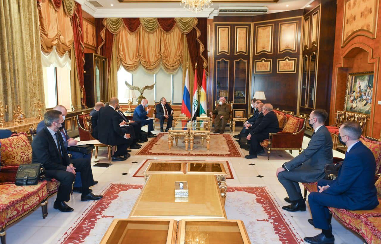 گفتگوی بوگدانوف و مسعود بارزانی دربارە آیندە کردها در سوریە