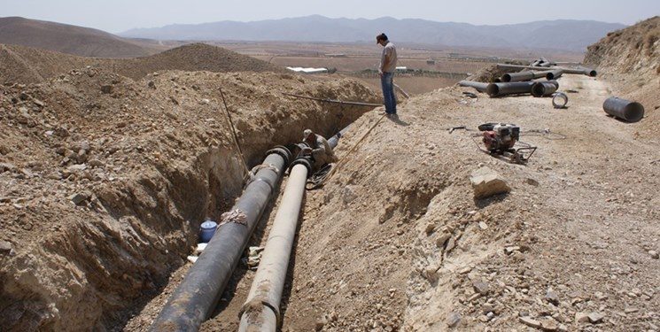 انتقال فاضلاب روستای سراب قامیش به تصفیه خانه سنندج اجرا شد
