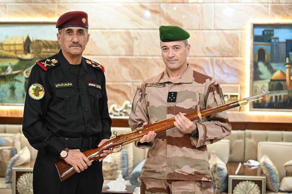 دیدار رئیس ستاد مشترک ارتش فرانسه با رئیس سازمان مبارزه با تروریسم عراق