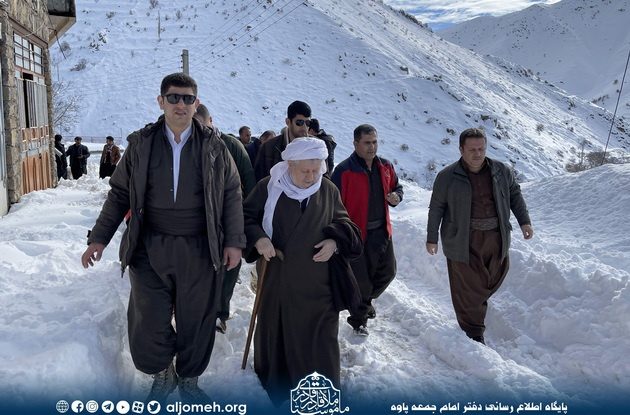حضور ماموستا ملا قادر در روستاهای دهستان شرام هورامان