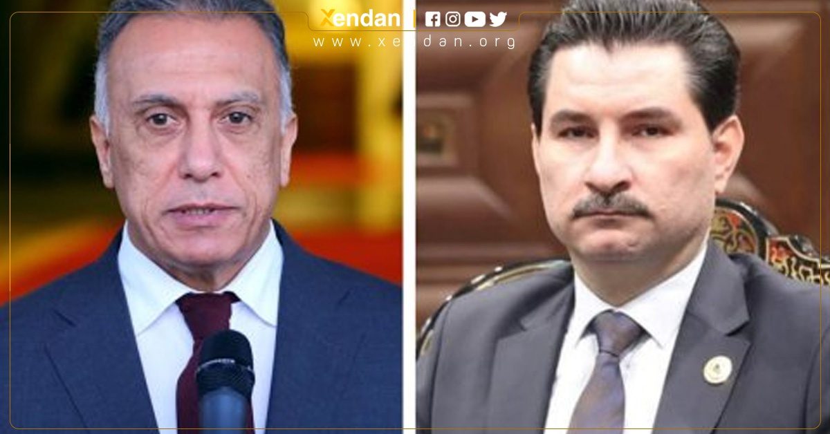 کاظمی در تماس تلفنی با نایب رئیس مجلس عراق حملە بە دفتر وی را محکوم کرد