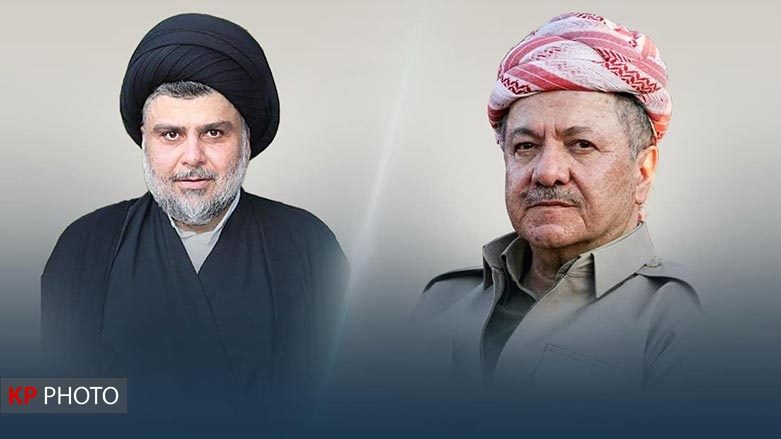 مەسعوود بارزانی و موقتەدا سەدر جەخت لە هاوپەیمانیی ستراتێژیی نێوانیان دەکەنەوە