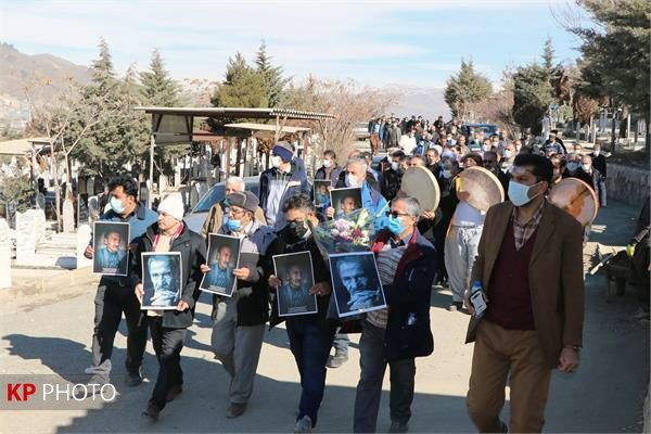 پیکر هنرمند سنندجي در قطعه هنرمندان بهشت محمدي سنندج تشییع شد
