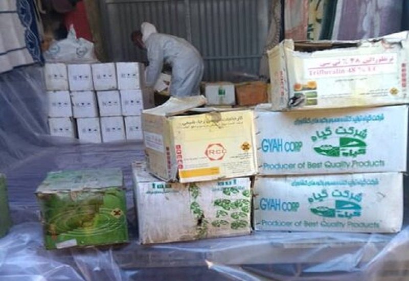 1404 لیتر سموم کشاورزی فاسد در کردستان امحا شد