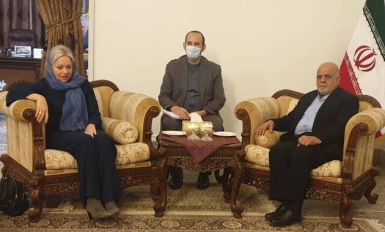 دیدار نماینده دبیرکل سازمان ملل در عراق با سفیر ایران در بغداد