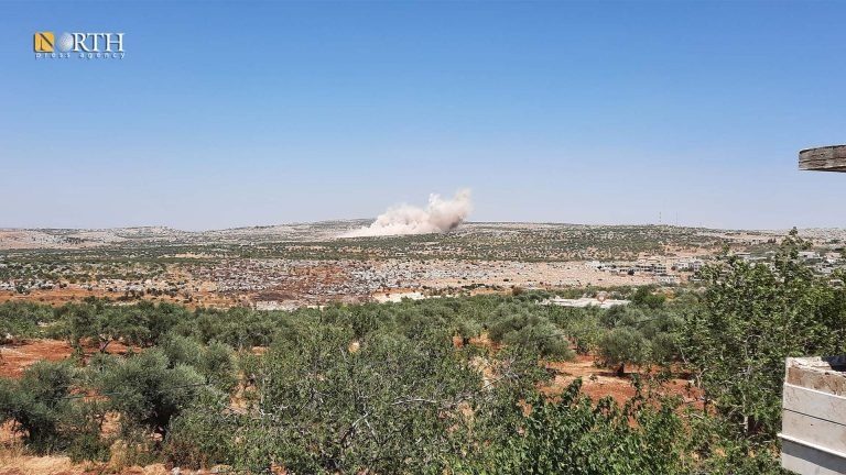 Government, opposition exchange shelling in Syria’s northwest