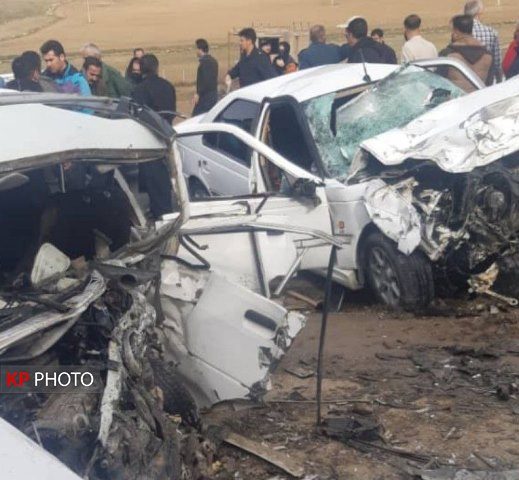 تصادف خونین با ٥ کشته در محور مهاباد به بوکان
