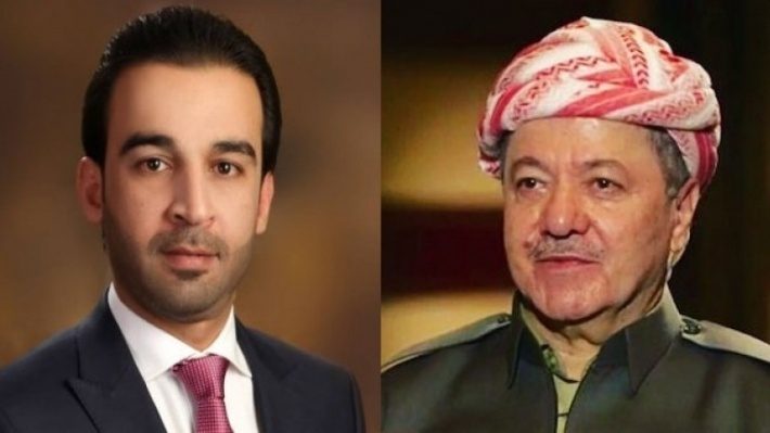 مەسعوود بارزانی و محەمەد حەلبووسی پاش پێکهێنانی هاوپەیمانیی ڕزگاریی نیشتمانی گفتوگۆیێکیان ئەنجام دا